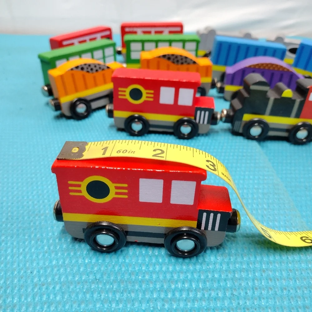 Melissa & Doug Wooden Train Cars 2 sets + Express Train Set